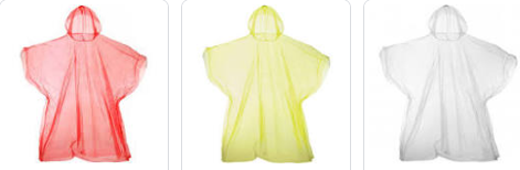 Waterproof Plastic Poncho - Only &pound;2