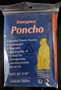 Three Waterproof Plastic Ponchos For &pound;5